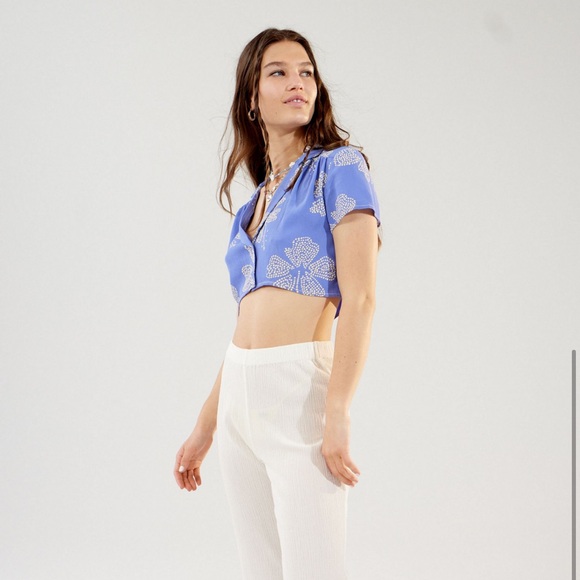 Purple Hibiscus Top ASO Sarah Cameron - Picture 6 of 6